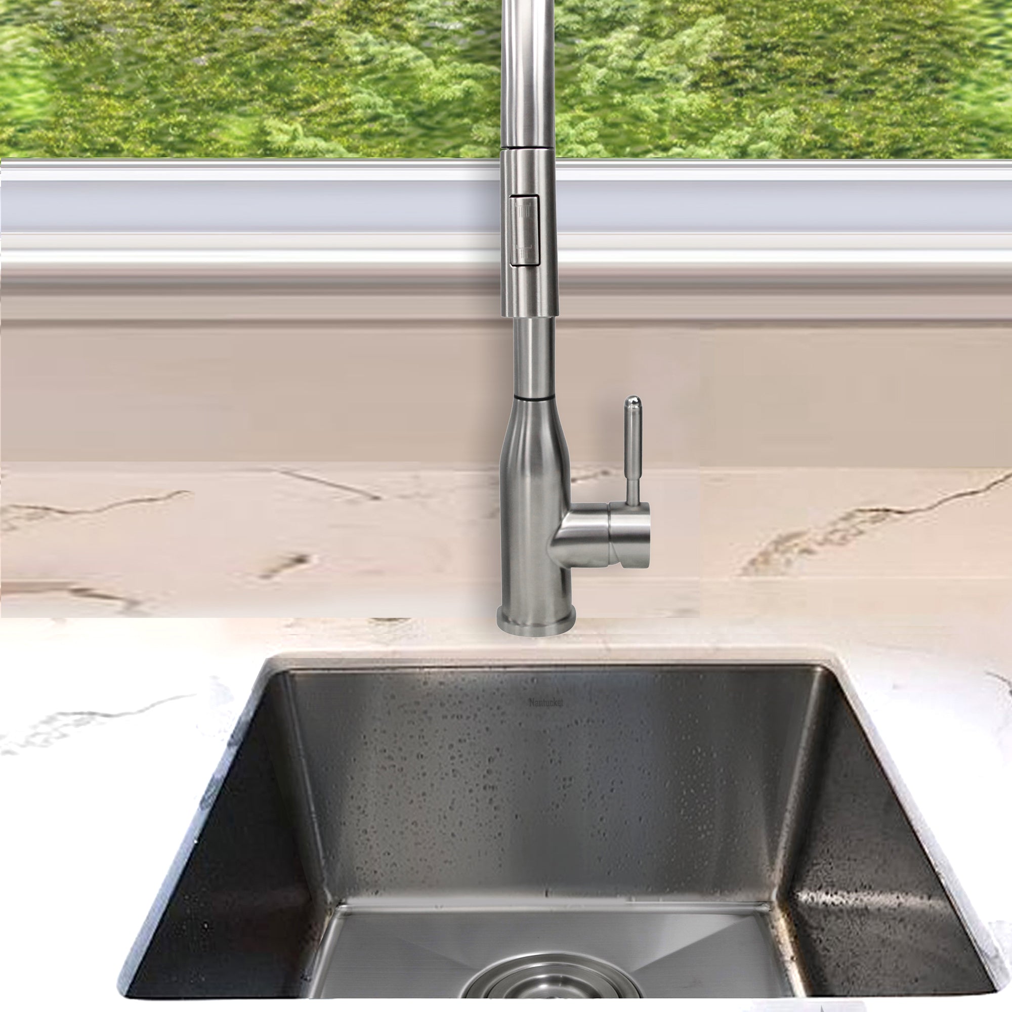 silver kitchen sink