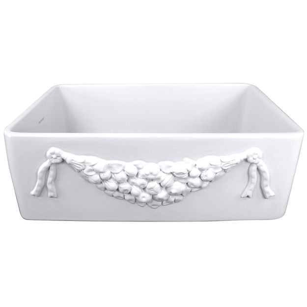 white kitchen sink