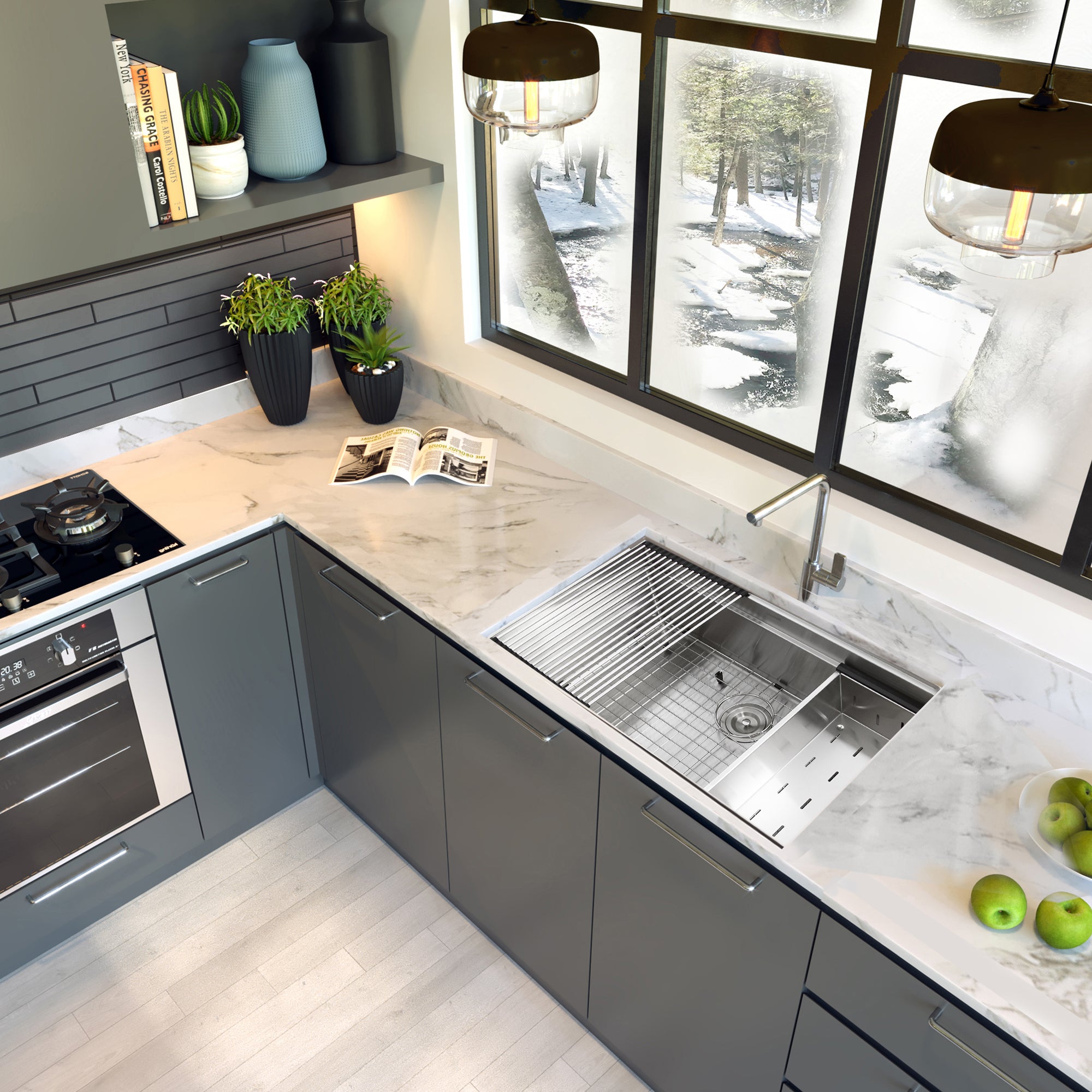 stainless steel kitchen sink
