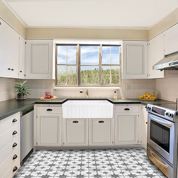 white kitchen sink