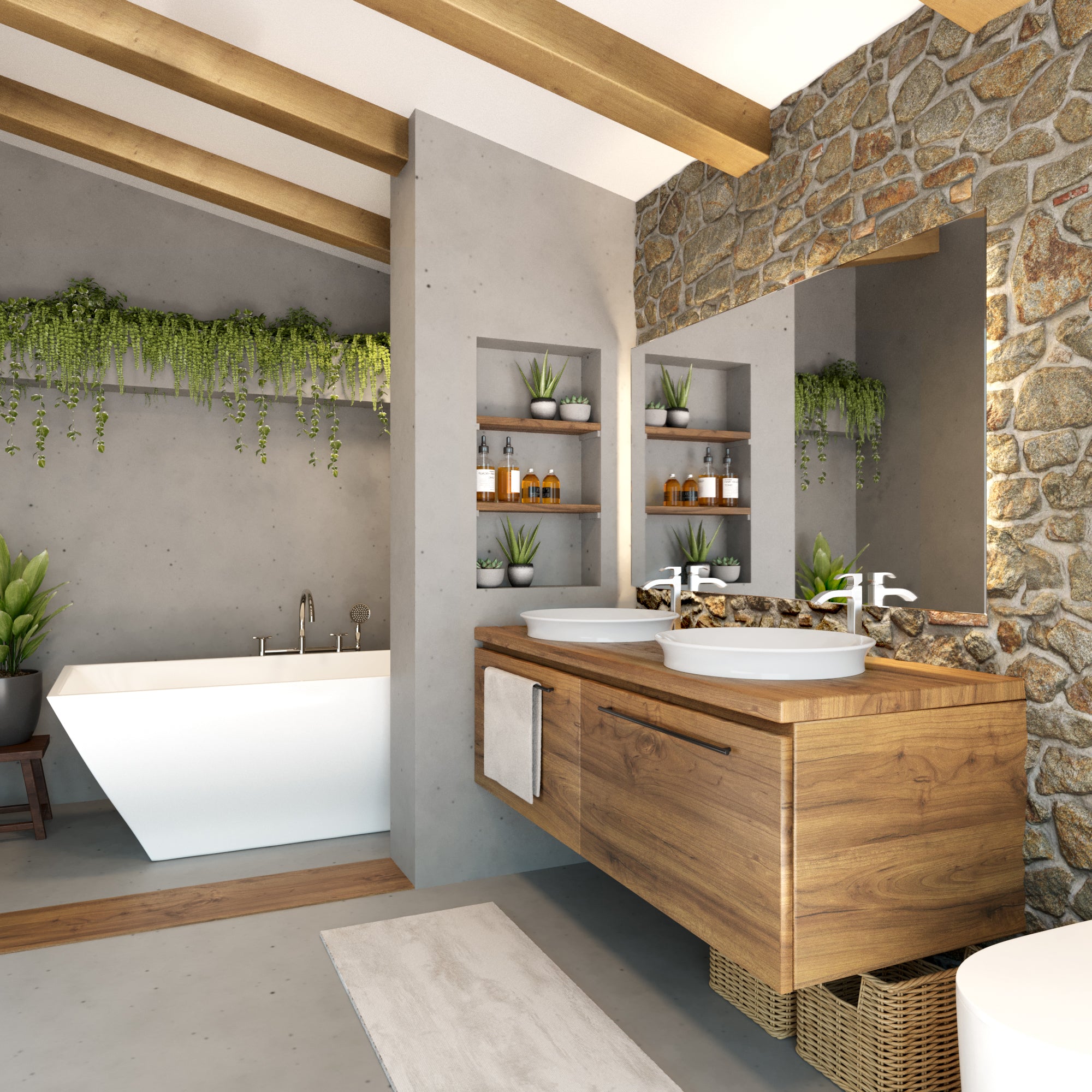 white bathroom sink