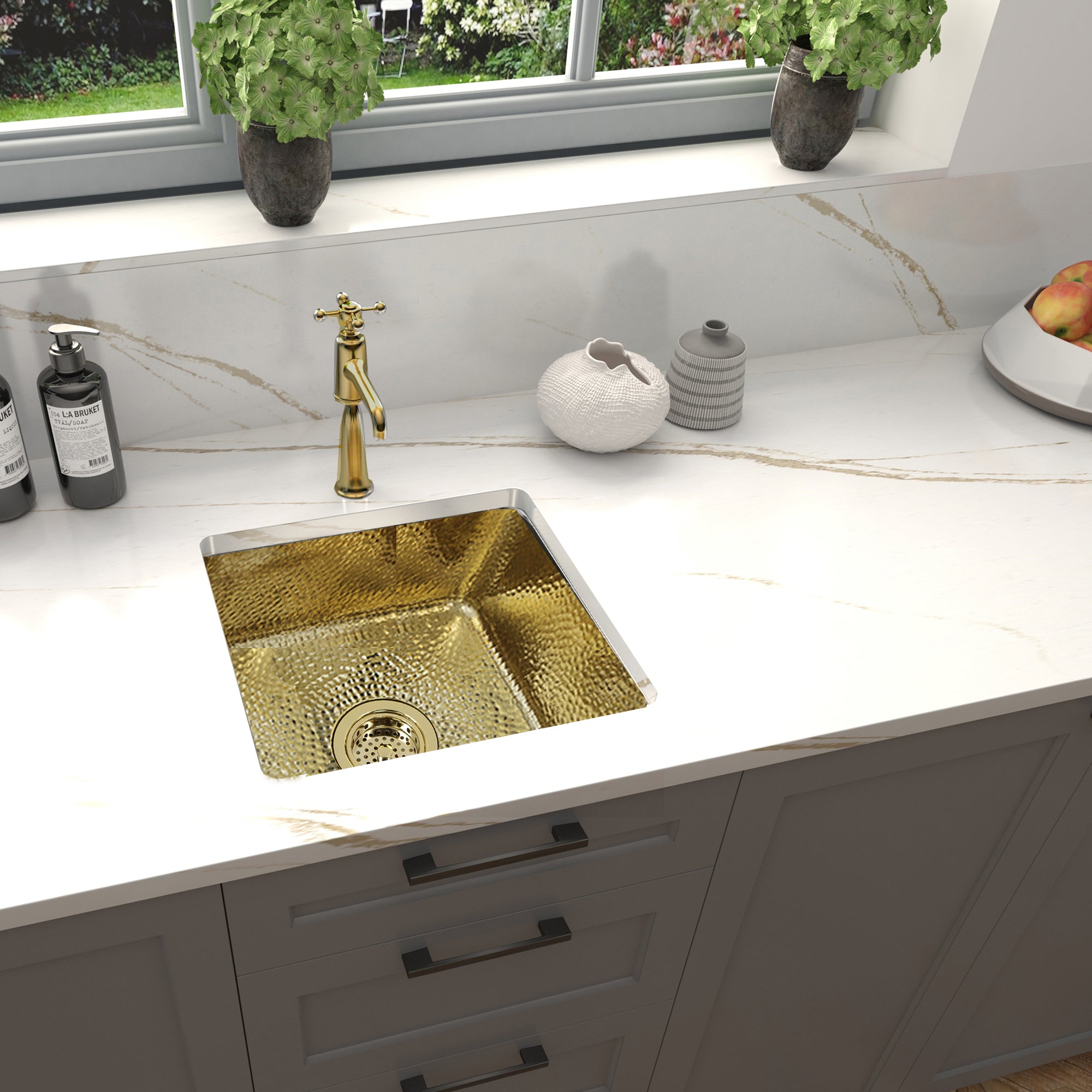 brass bathroom sink