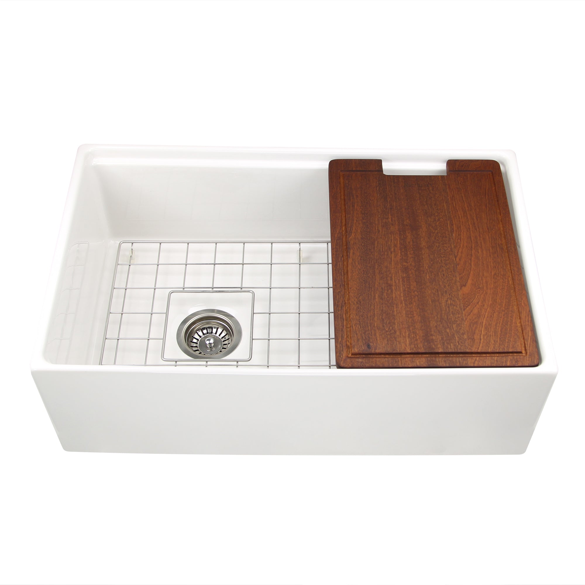 white kitchen sink