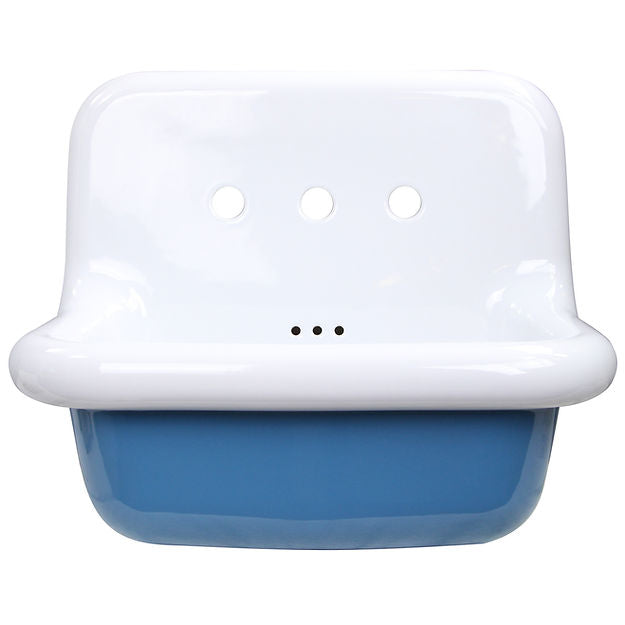 Nantucket Sinks Victorian Collection 24 inch Fireclay Wallmount Bathroom Sink