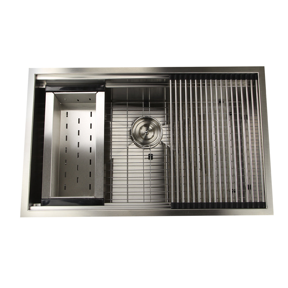 silver kitchen sink