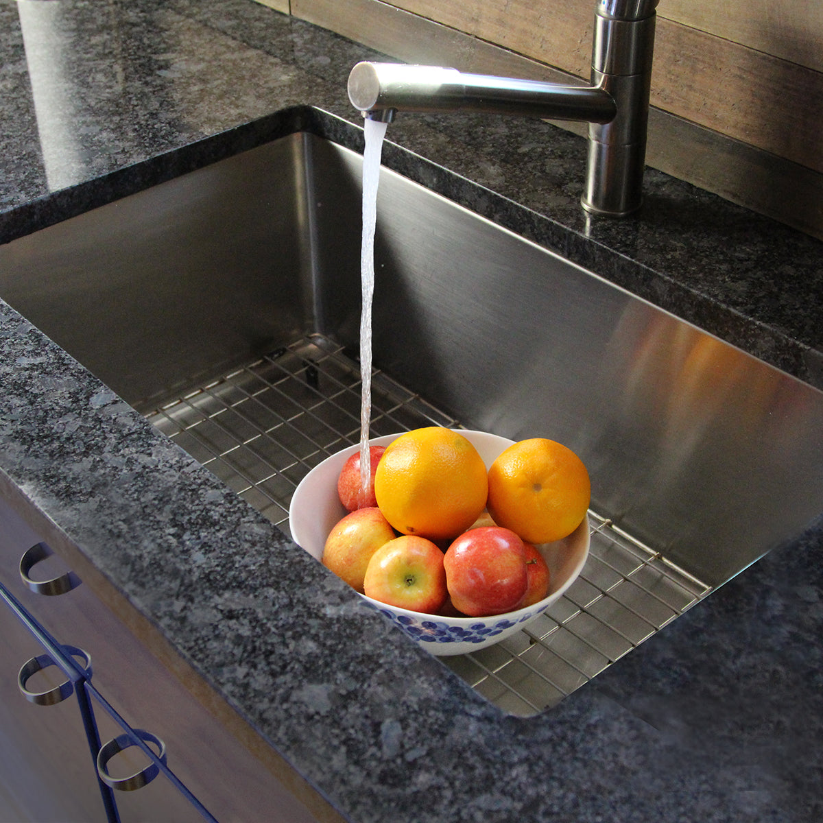 silver kitchen sink