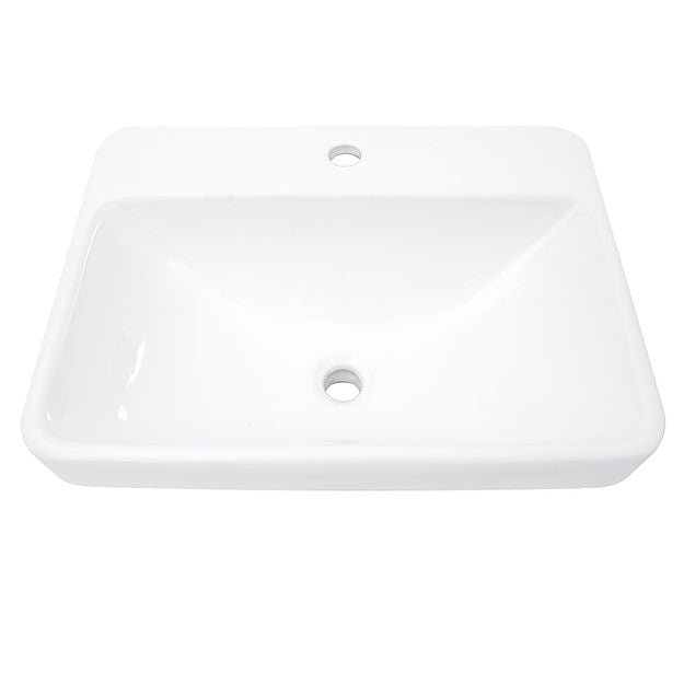 white bathroom sink