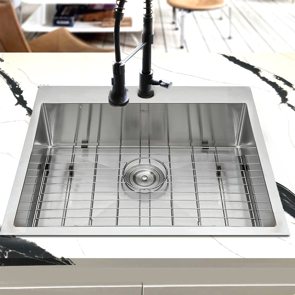 silver kitchen sink