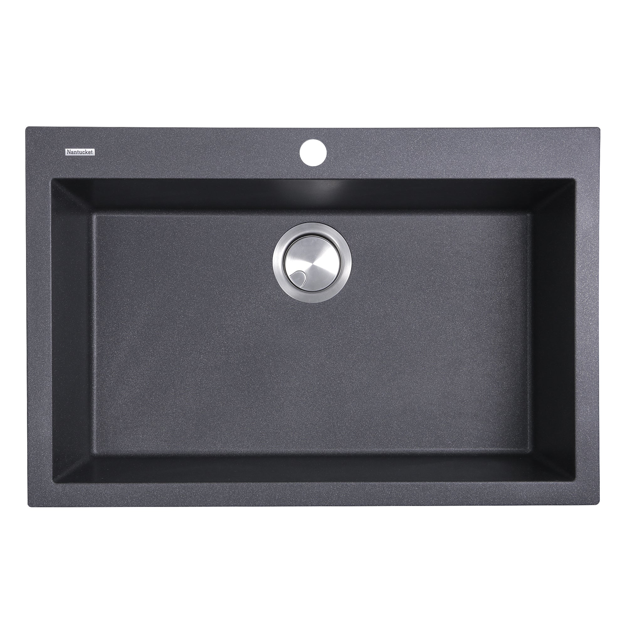 black kitchen sink