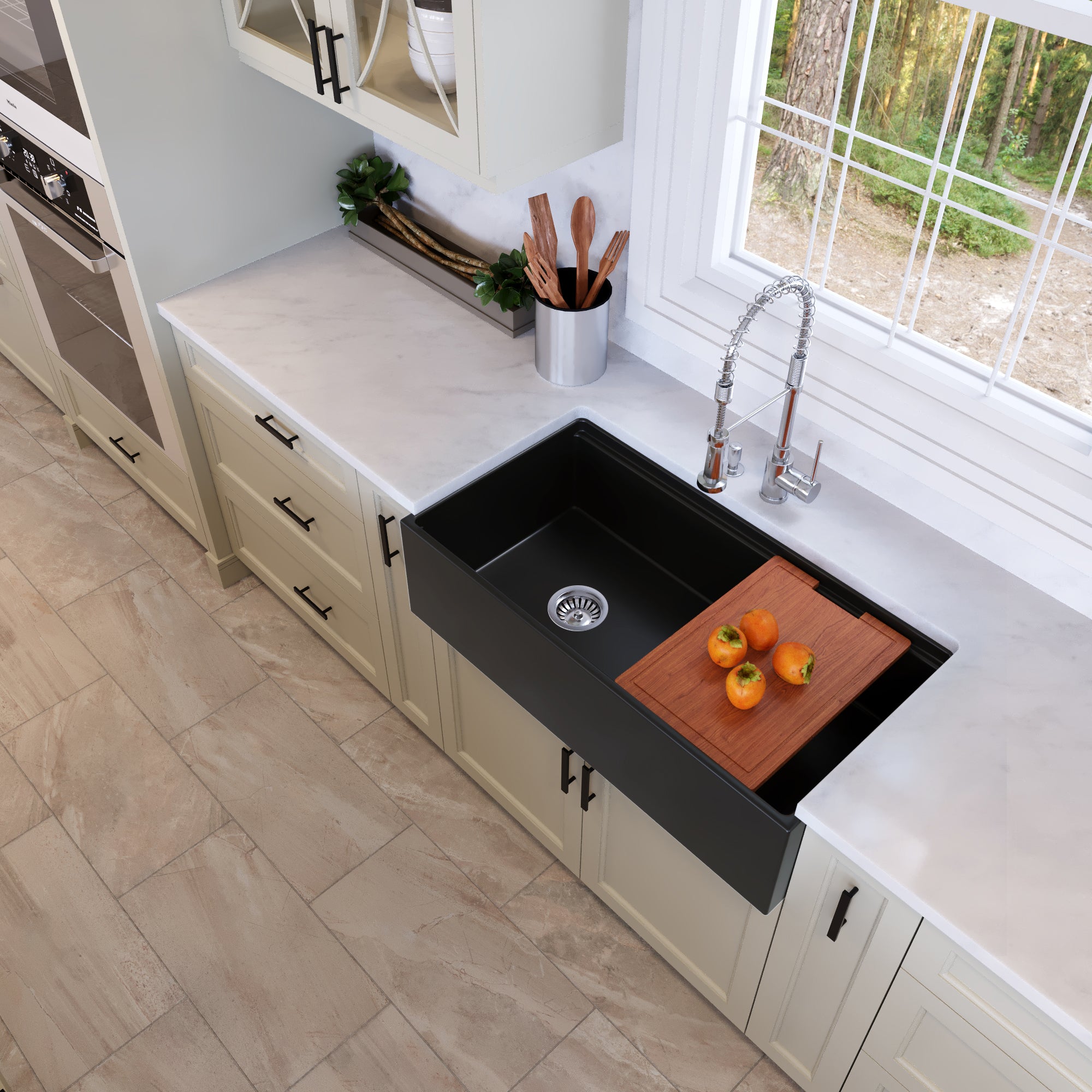 matte black kitchen sink