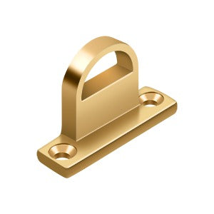 Deltana Solid Brass Offset Heavy Duty Strike for HD Bolt