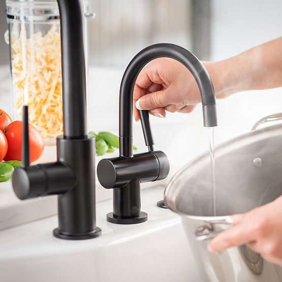 matte black faucet