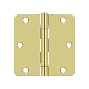 Deltana 3-1/2" x 3-1/2" x 1/4" Radius Hinge, Ball Bearing