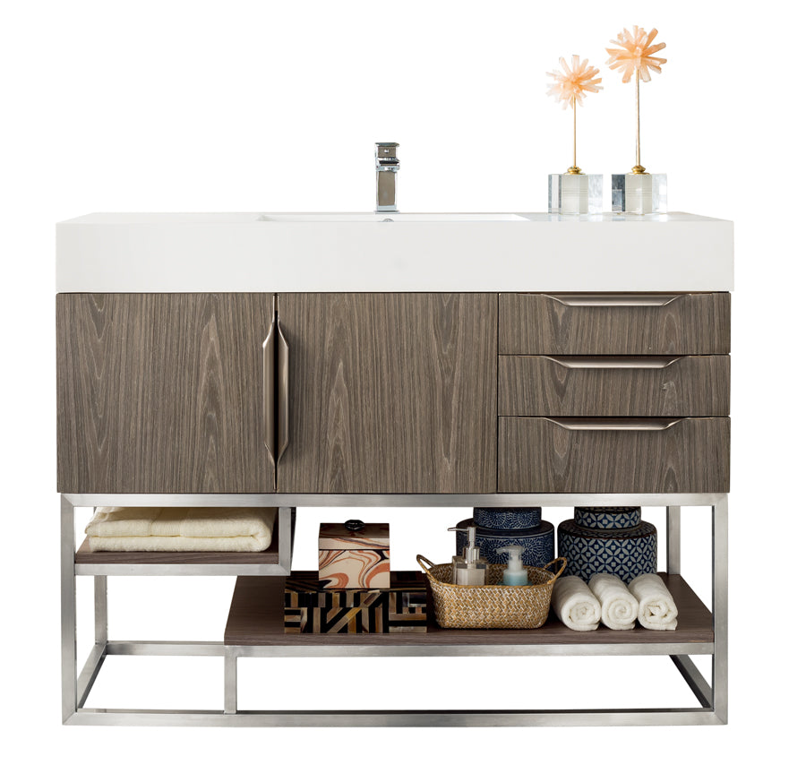ash gray vanity