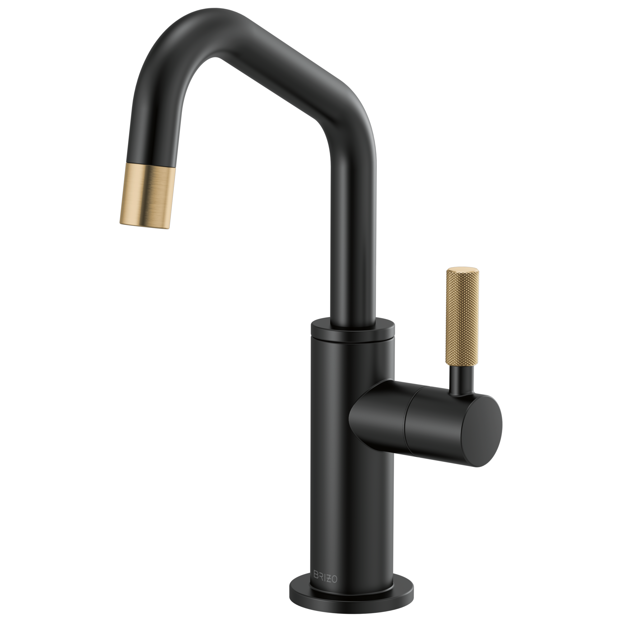 Brizo Litze Beverage Faucet with Angled Spout and Knurled Handle