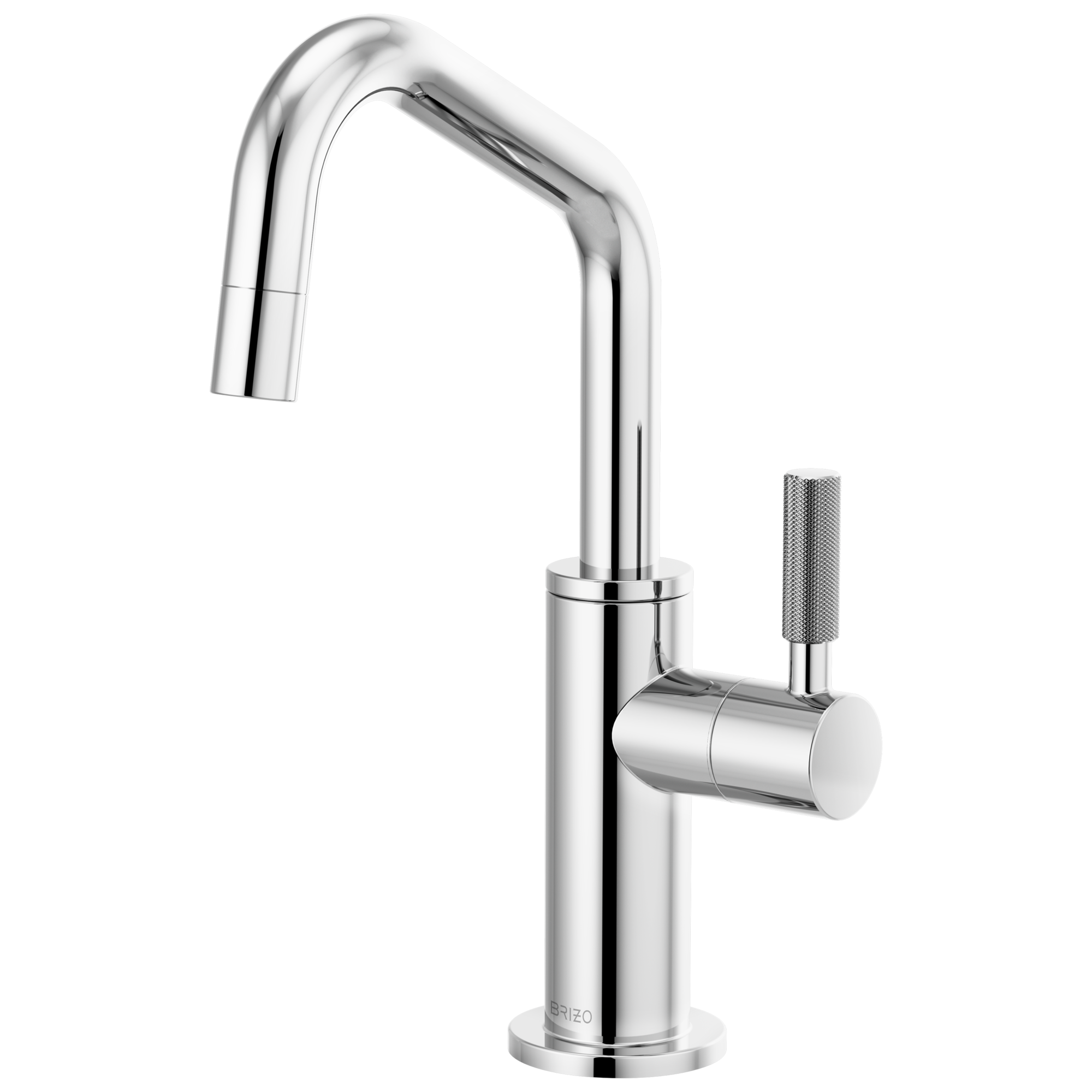 chrome beverage faucet
