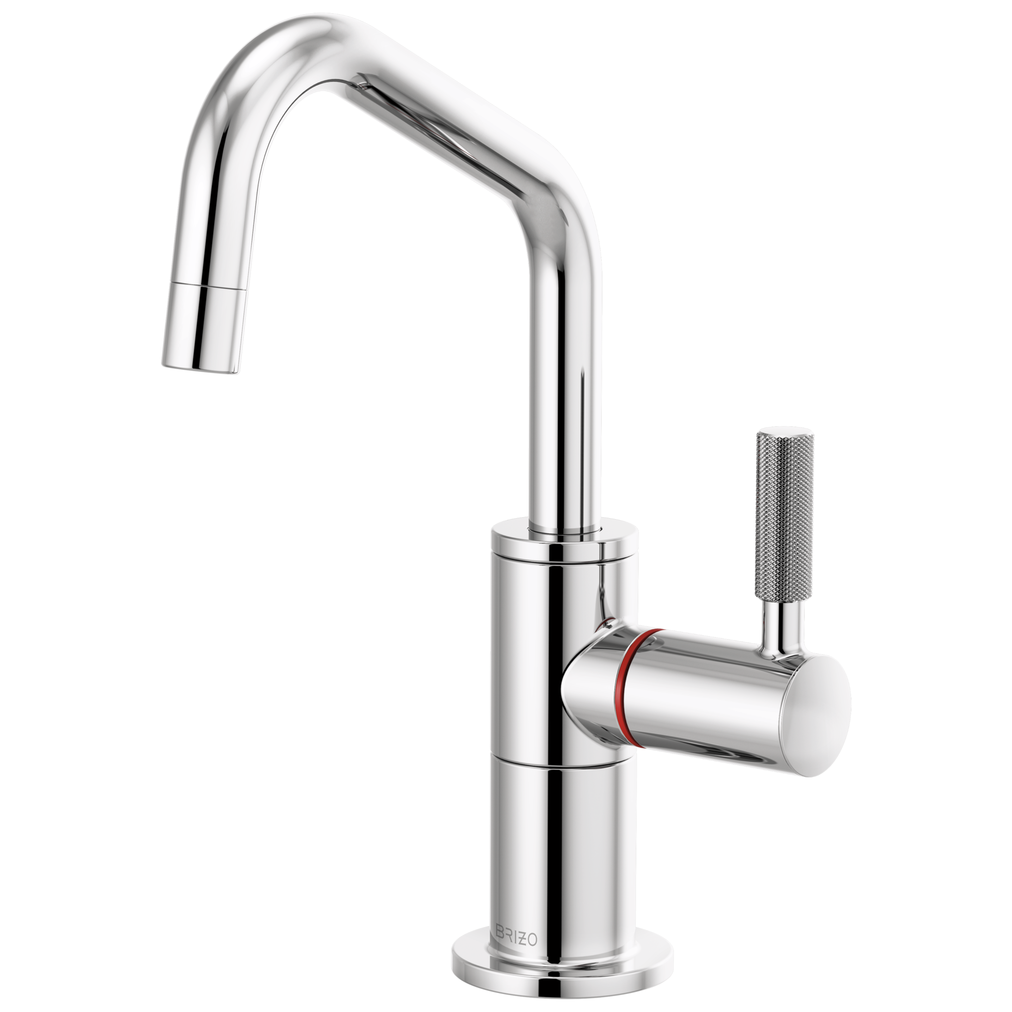 chrome beverage faucet