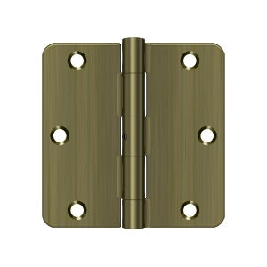 Deltana 3-1/2" x 3-1/2" x 1/4" Radius Hinge, Residential Thickness