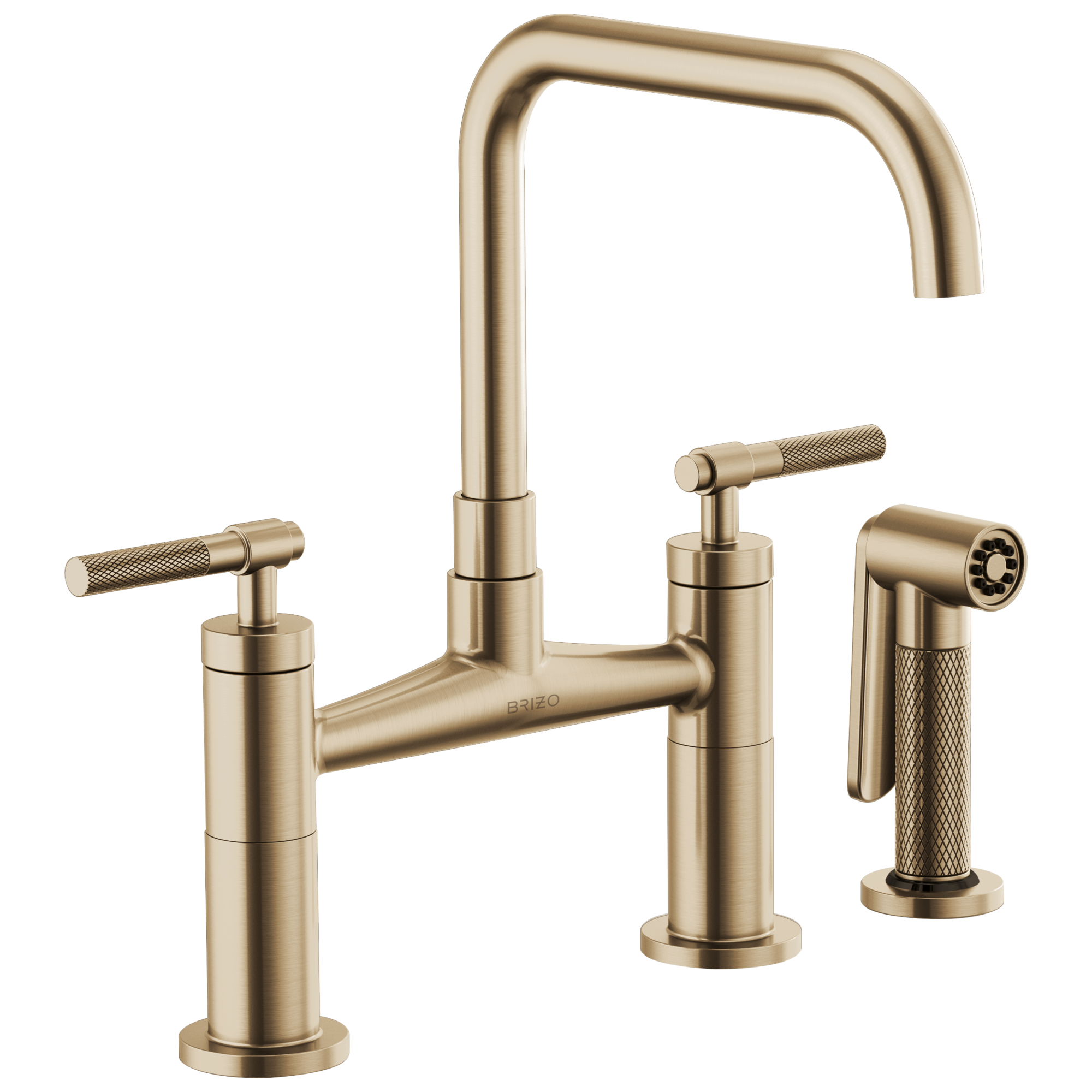 luxe gold bridge faucet