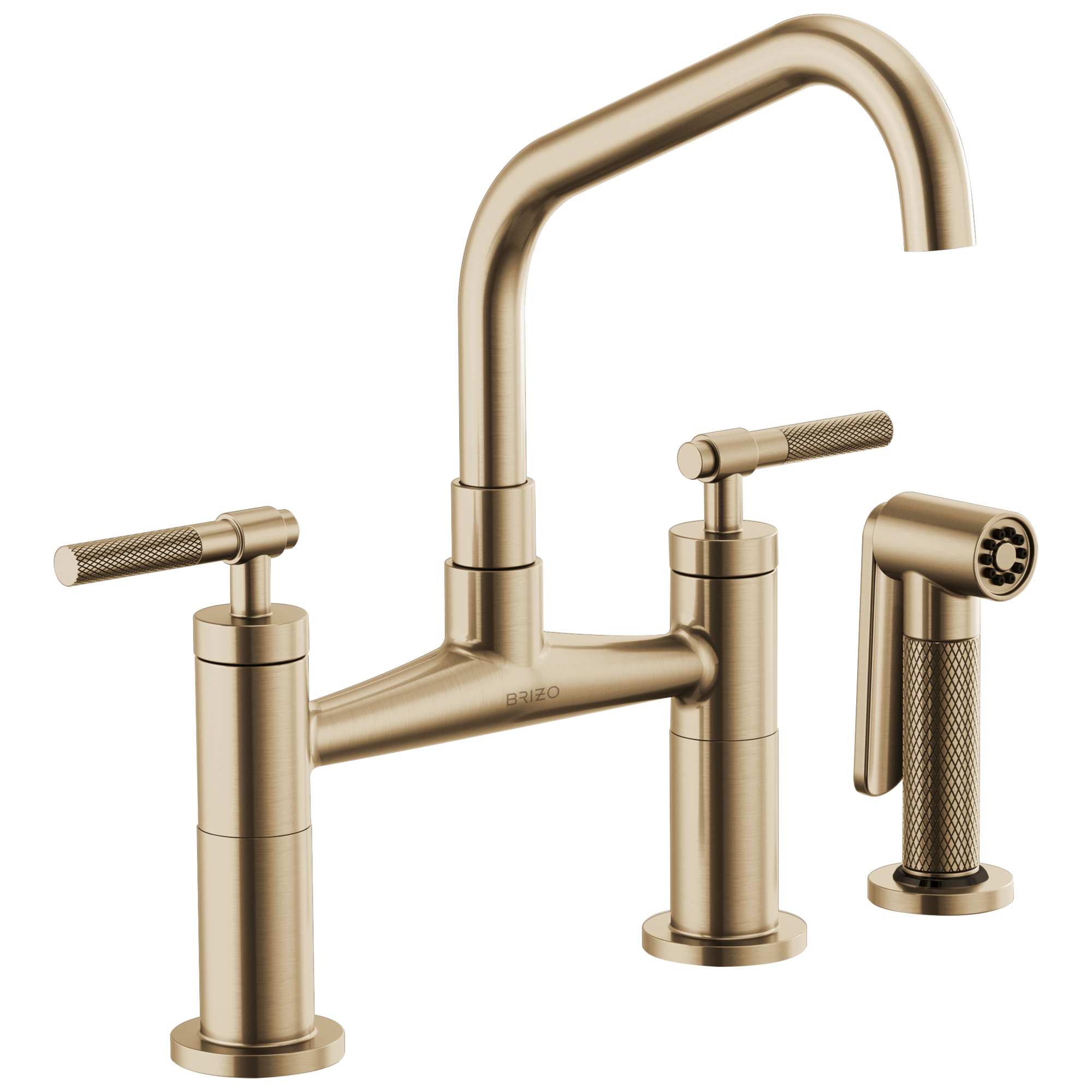 luxe gold bridge faucet