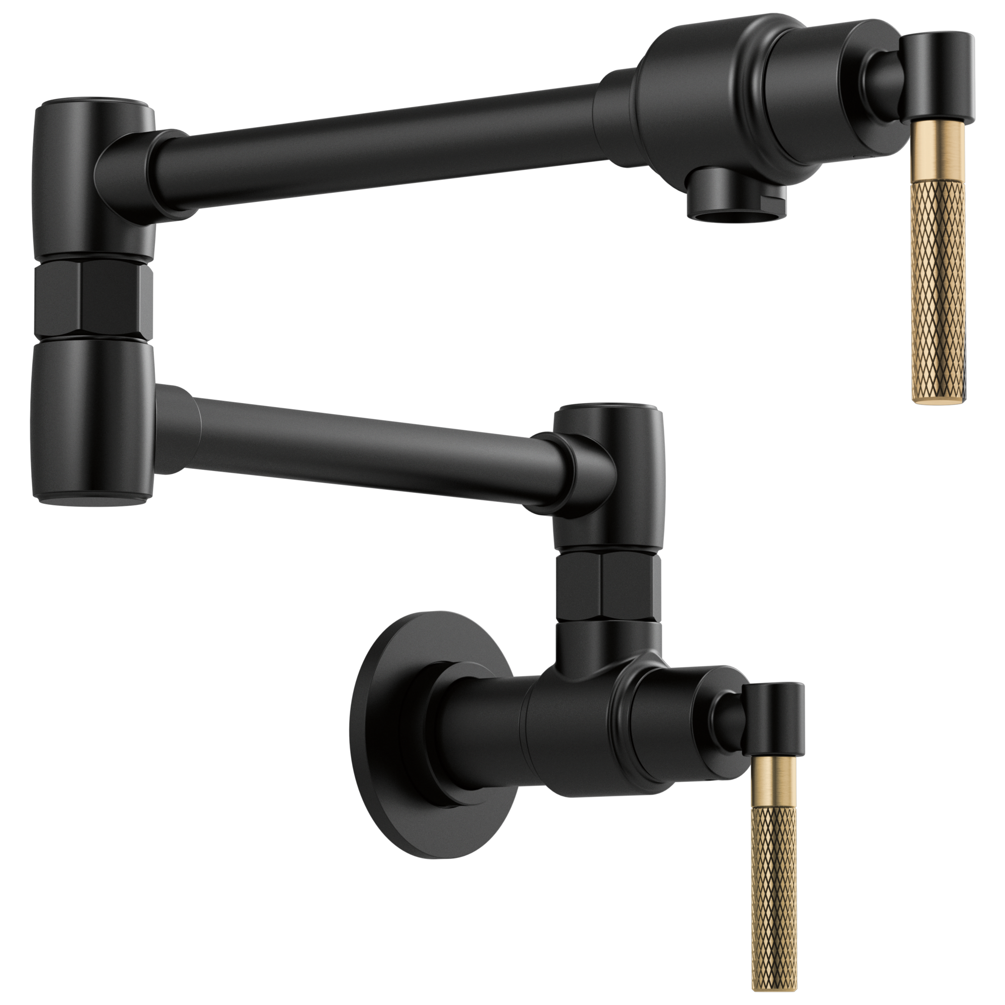 Brizo Litze Wall Mount Pot Filler with Knurled Handle Kit