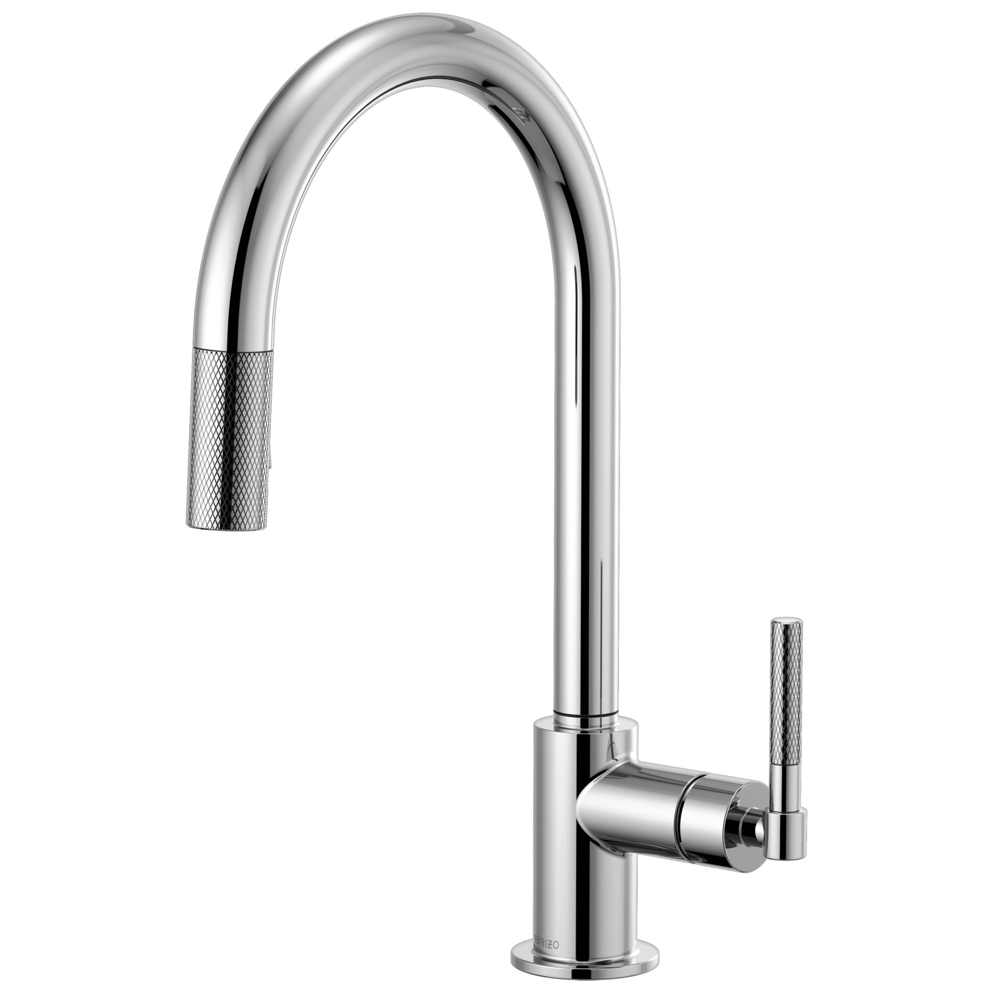 chrome pull-down faucet