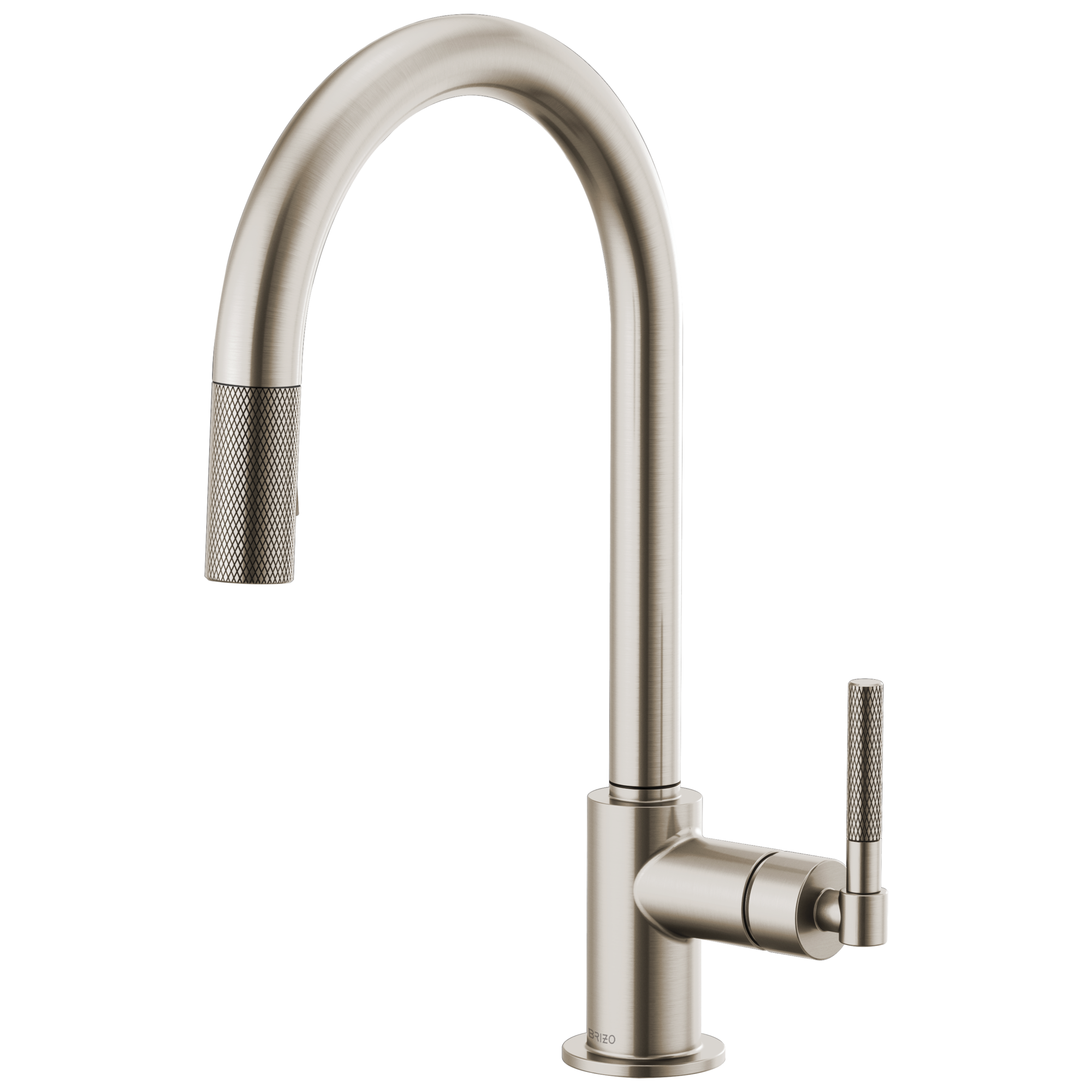 Brizo Litze Pull-Down Faucet with Arc Spout and Knurled Handle