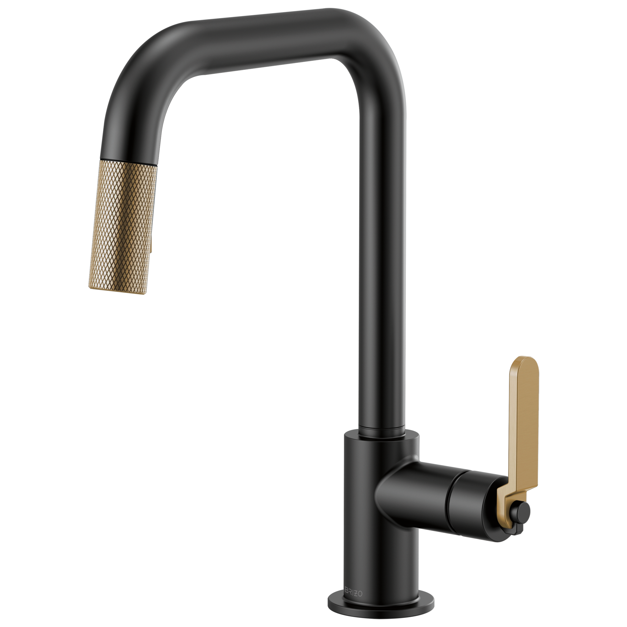 Brizo Litze Pull-Down Faucet with Square Spout and Industrial Handle