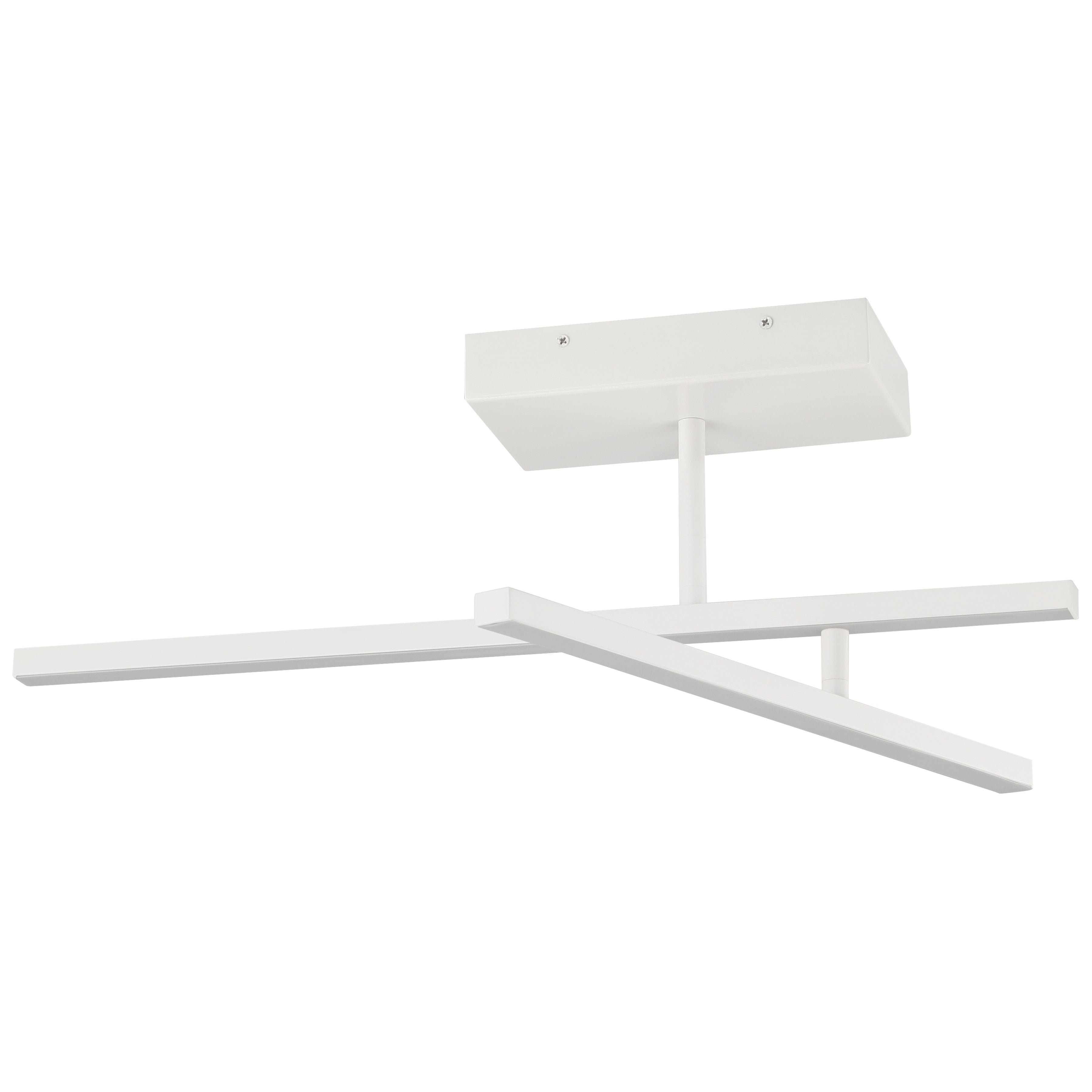 matte white adjustable led semi-flush