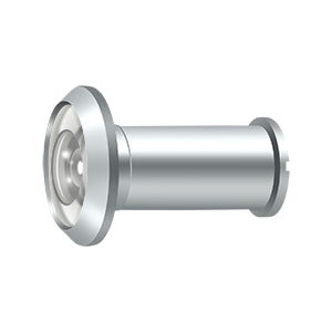 polished chrome door viewer