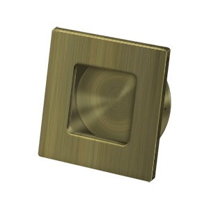Deltana 2-3/4" x 2-3/4" Square Solid Brass Flush Pull