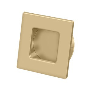 Deltana 2-3/4" x 2-3/4" Square Solid Brass Flush Pull