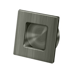 Deltana 2-3/4" x 2-3/4" Square Solid Brass Flush Pull