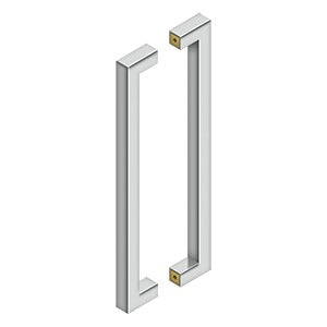 Deltana 18" Contemporary Pulls, Back-To-Back