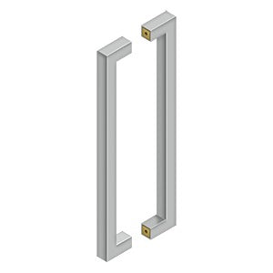 Deltana 18" Contemporary Pulls, Back-To-Back