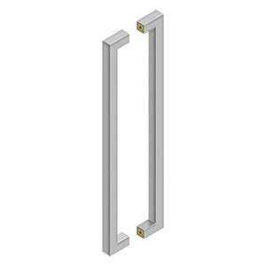 Deltana 24" Contemporary Pulls, Back-To-Back