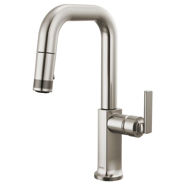 Brizo Kintsu Pull-Down Prep Faucet with Square Spout - Less Handle
