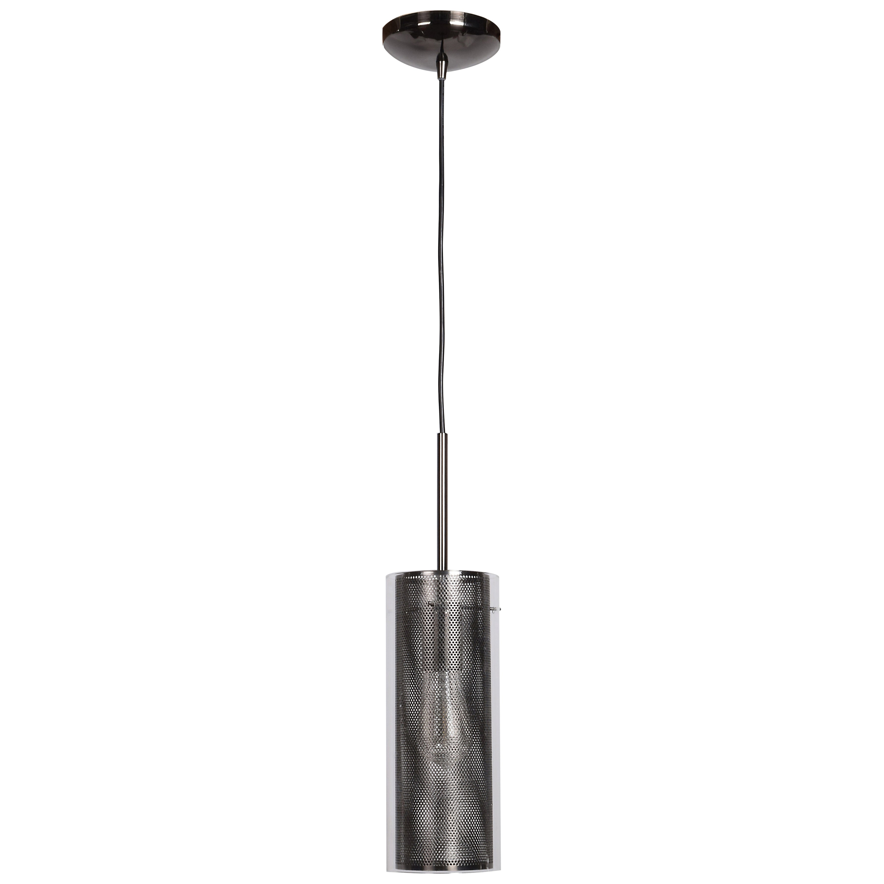 black pendant chrome led pendant