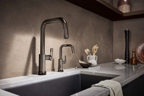 Brizo Kintsu SmartTouch Pull-Down Faucet with Square Spout - Less Handle
