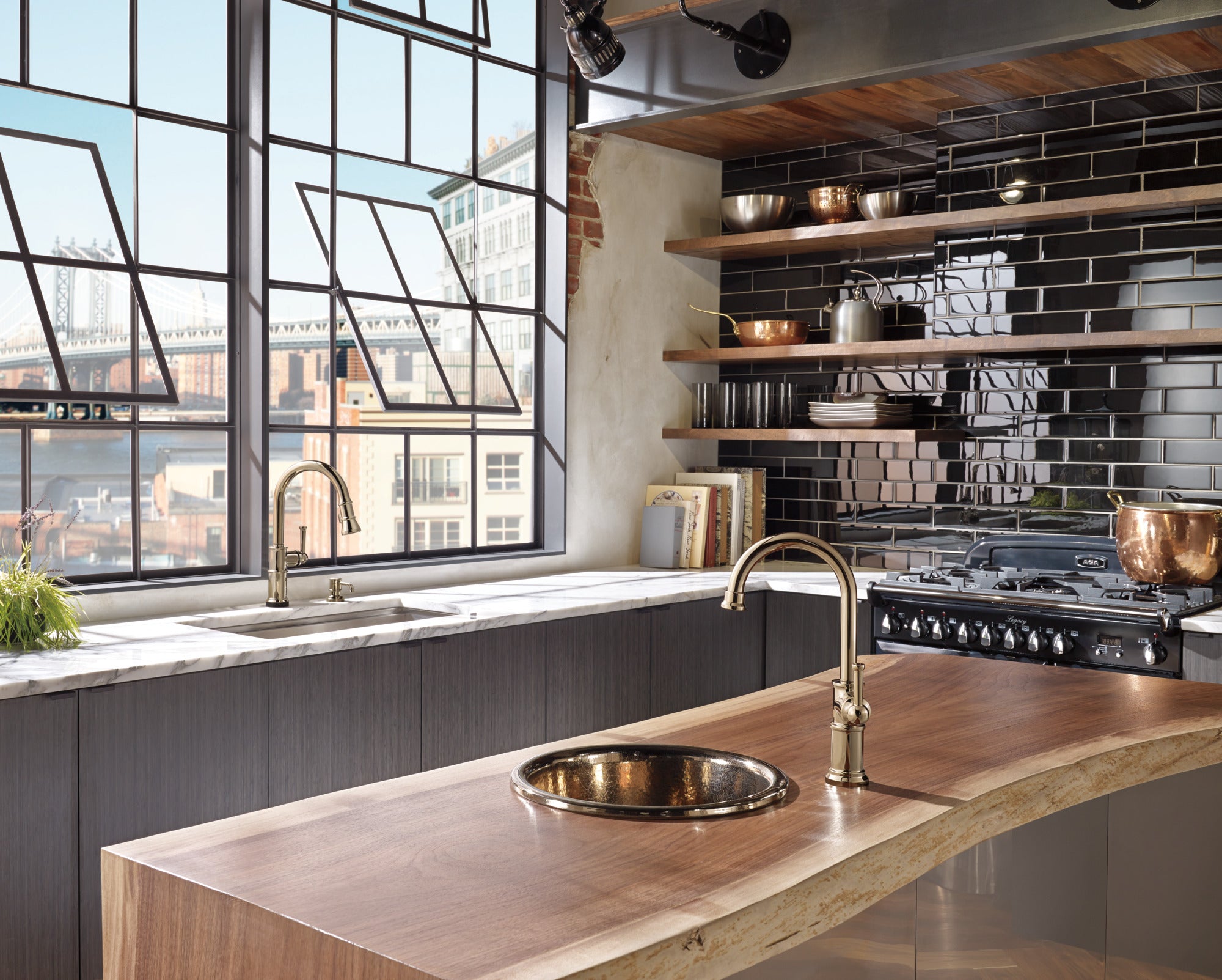 polished nikel bar faucet