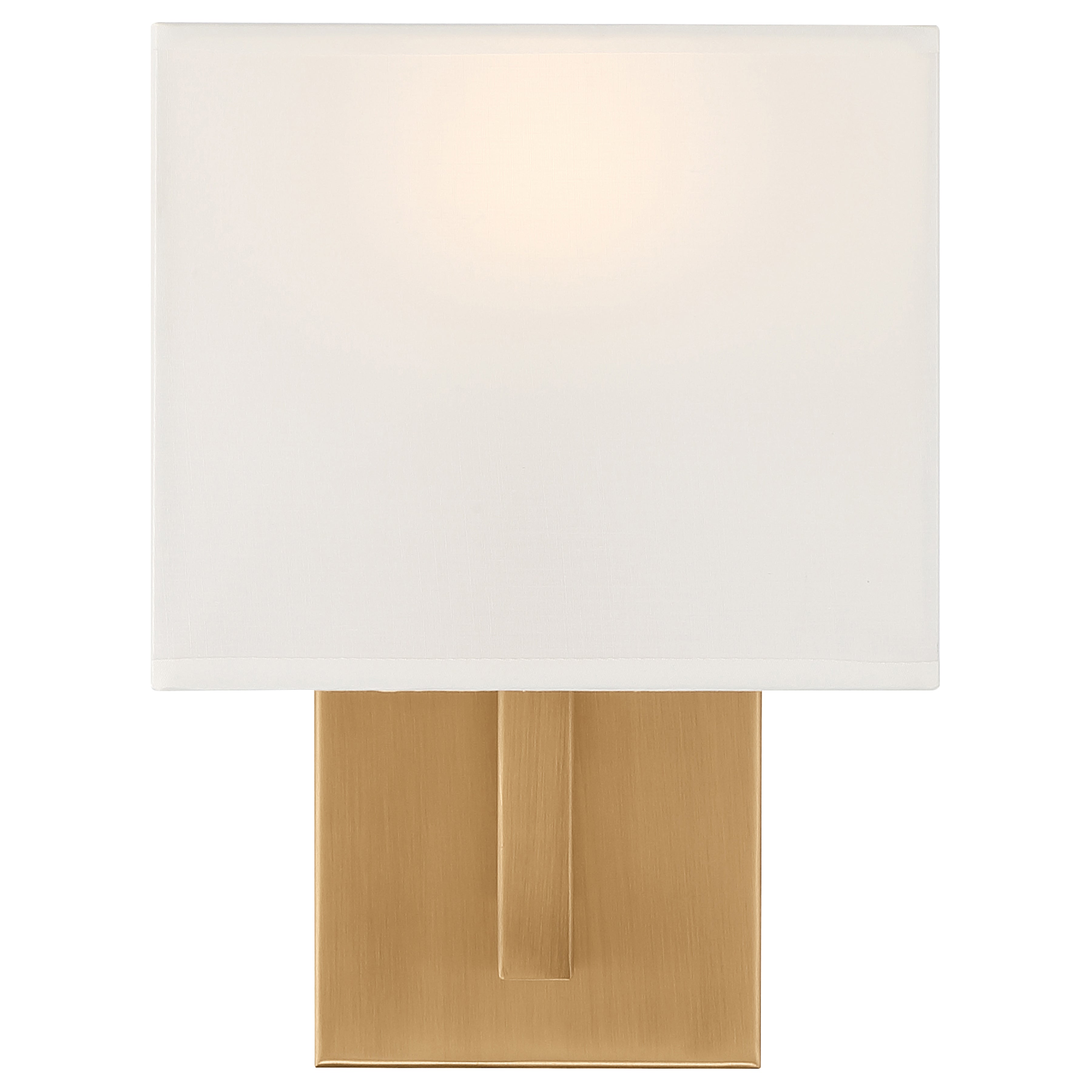 antique brushed brass 1 light led wall sconce