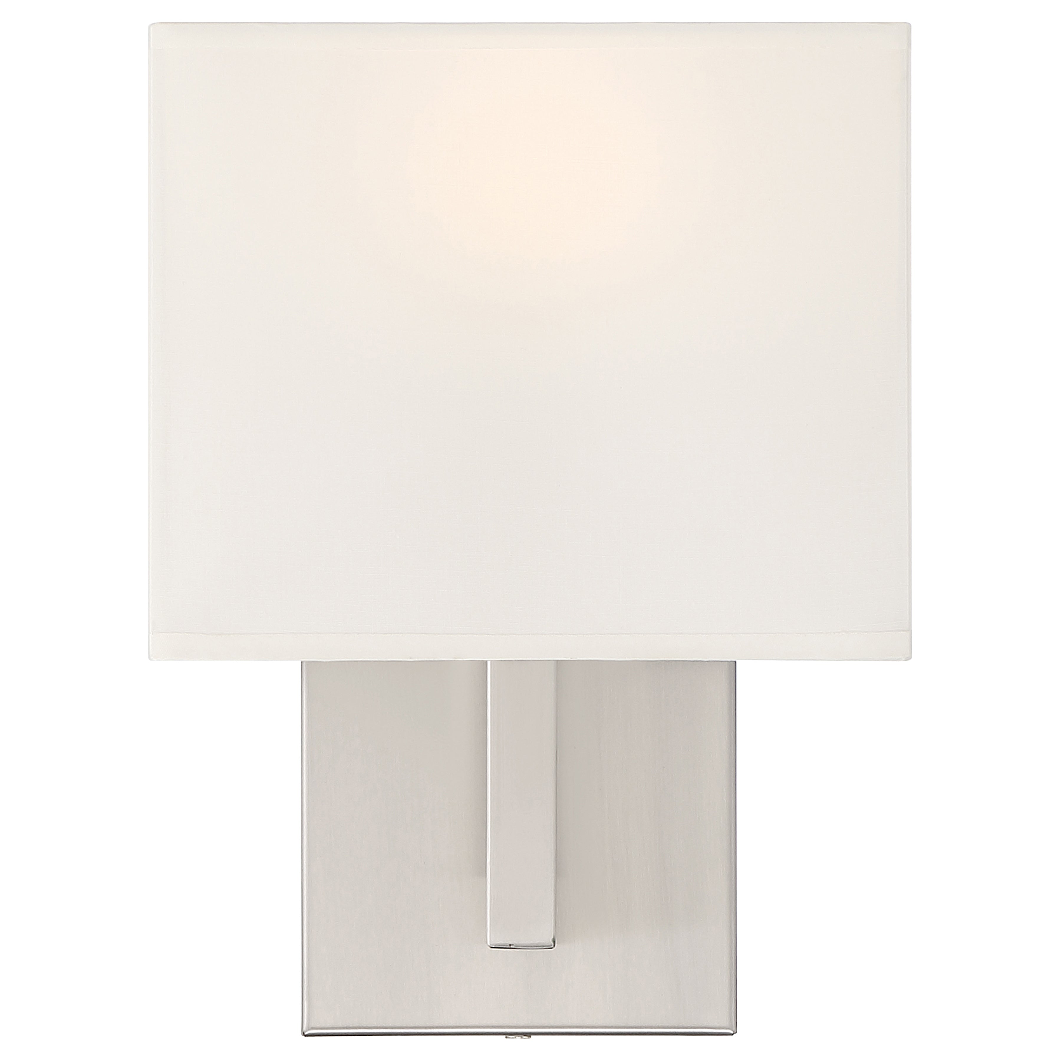 brushed steel 1 light led wall sconce
