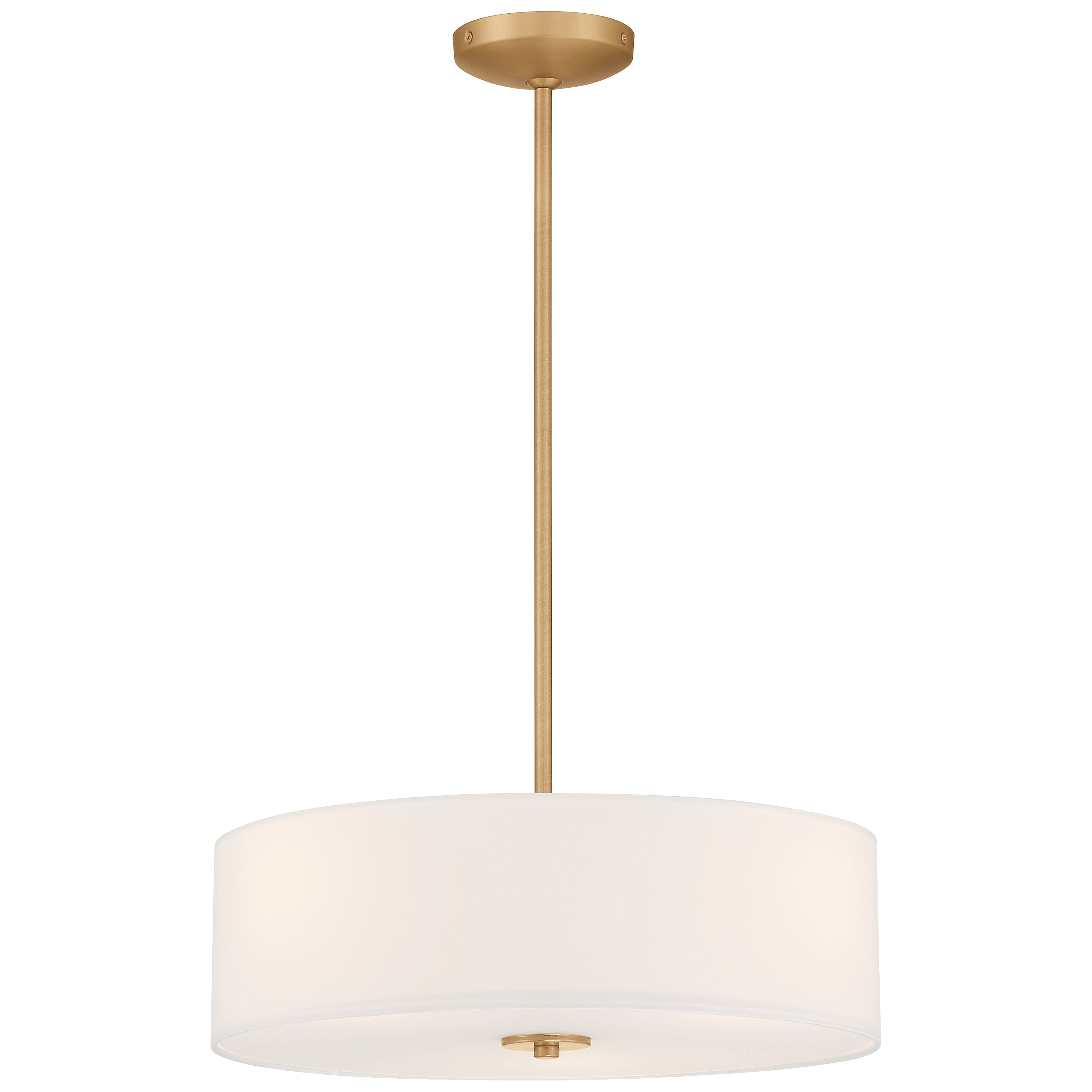 antique brushed brass led pendant