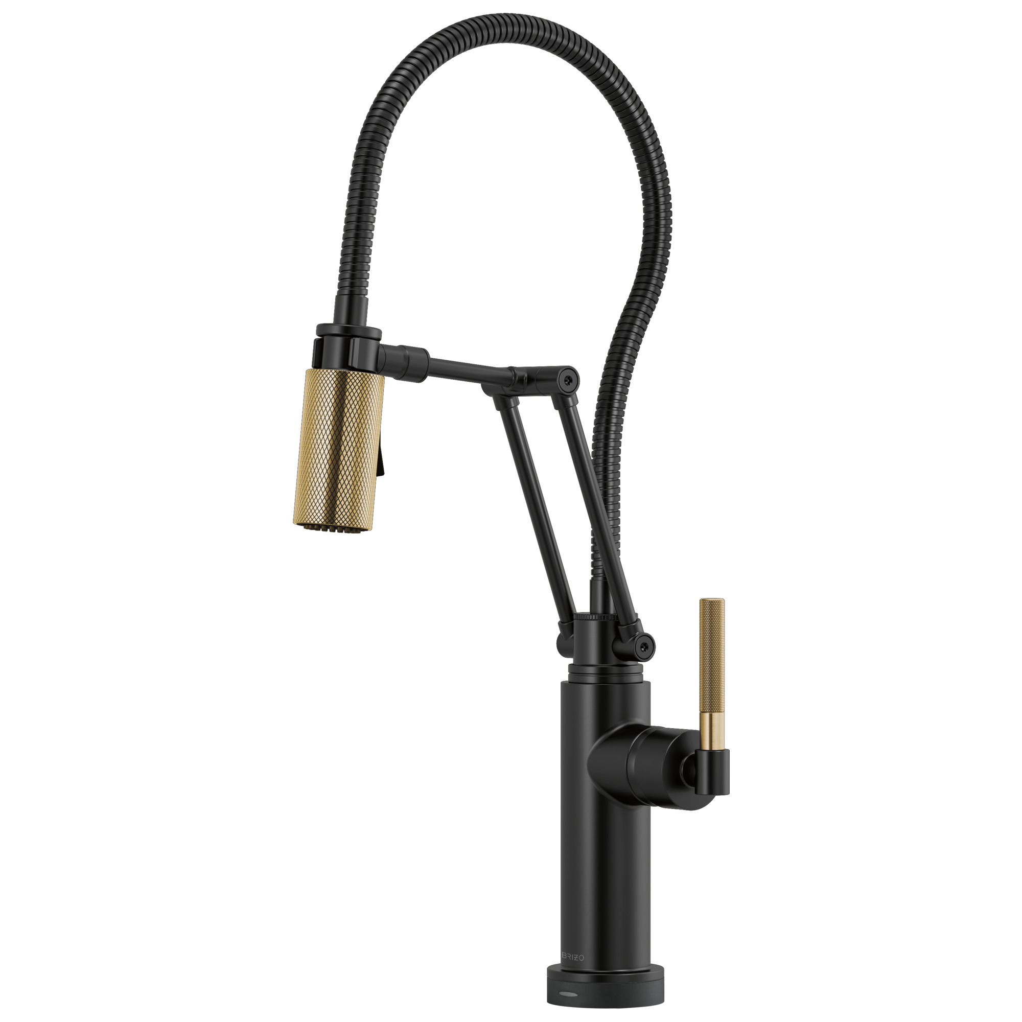 matte black / luxe gold kitchen faucet