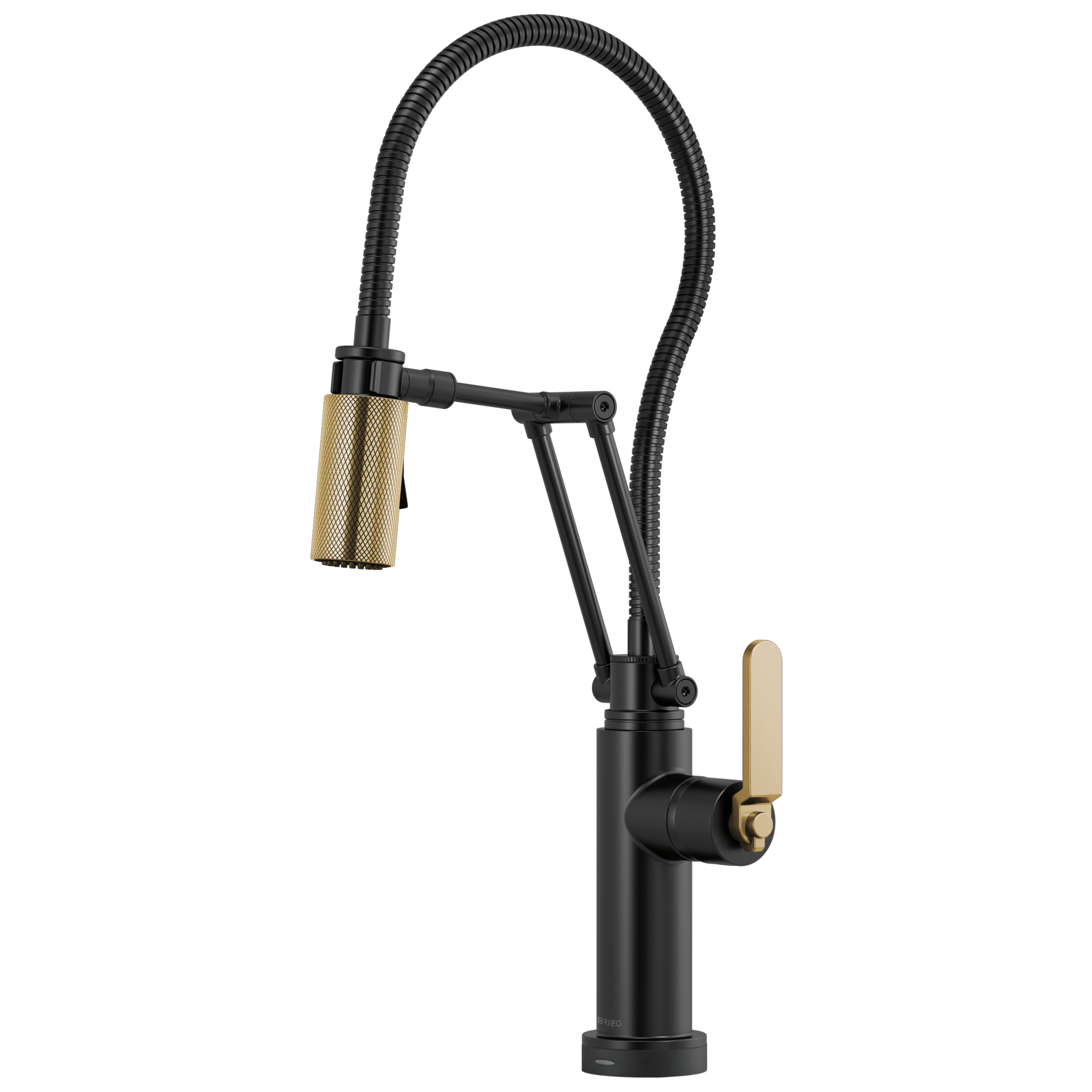 matte black / luxe gold kitchen faucet