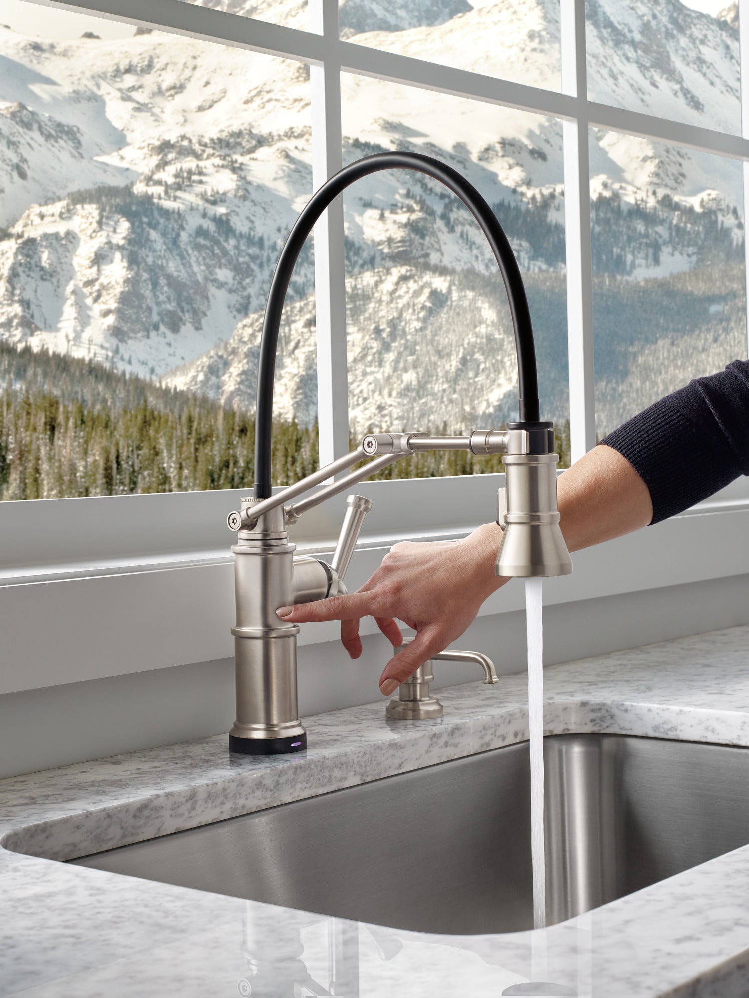 stainless kitchen faucet