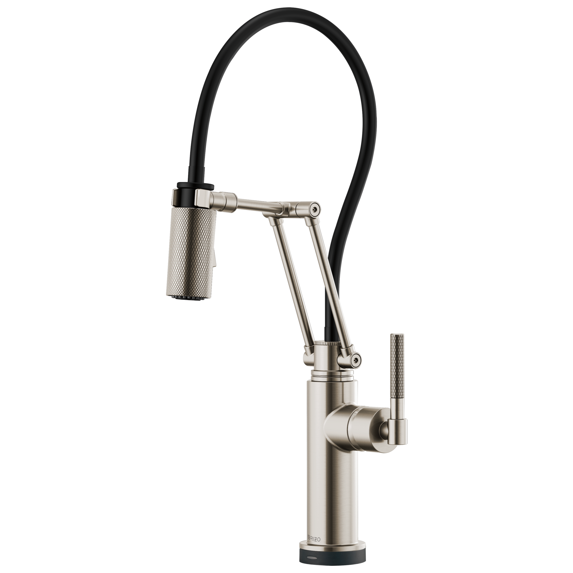 Brizo Litze Smart Touch Articulating Kitchen Faucet with Knurled Handle