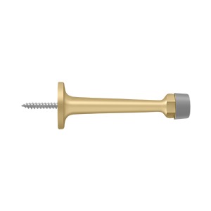 Deltana 3-1/4" Solid Brass Baseboard Door Bumper