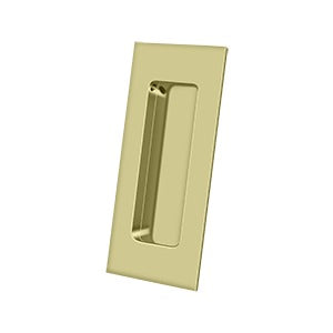 Deltana 4" x 1-7/8" x 7/16" Rectangular Solid Brass Flush Pull
