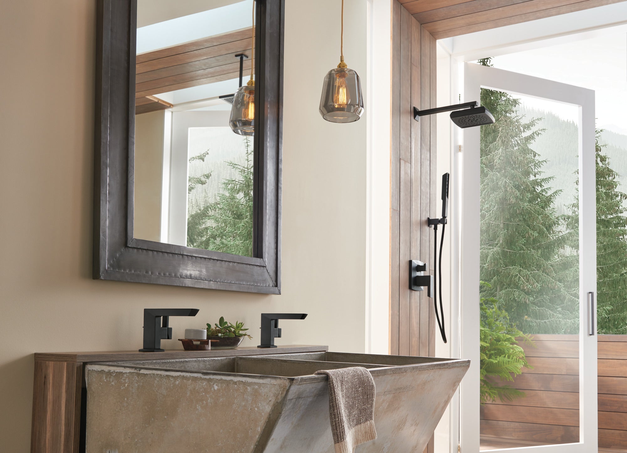 matte black diverter trim